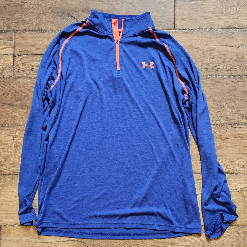 Mens Large Under Armour Heat Gear Long Sleeved Shirt